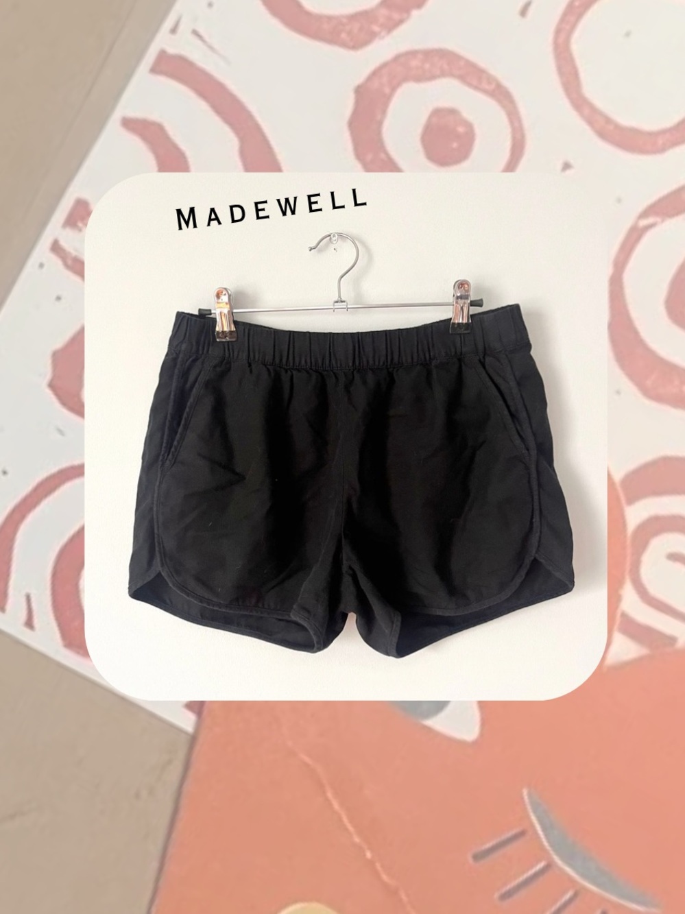Madewell Camper Black Comfortable Athletic Shorts - Activewear